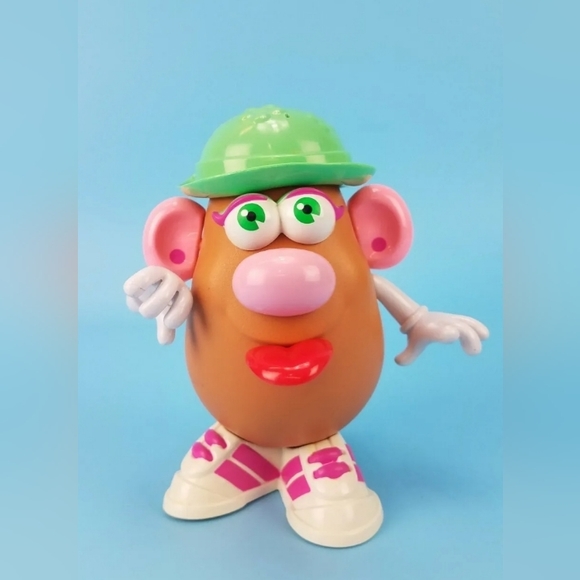 Playskool Mr. Mrs. Potato Head 10 Pc Set 7" Pink Purple Green VG - Picture 4 of 12